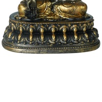 2023 nouvelle arrivée couleur dorée maison décor intérieur table petit feng shui résine méditant bouddha statue sur trône