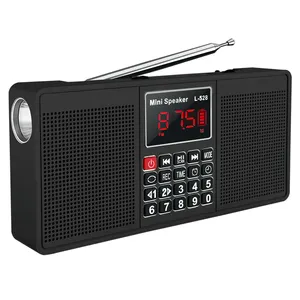Dewant L-528 tragbares USB-Stereo radio mit zweiteiligem 3W-Lautsprecher