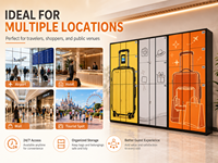 Casier de rangement intelligent pour bagages avec code, casier sécurisé en libre-service pour aéroports, hôtels, centres commerciaux et attractions touristiques