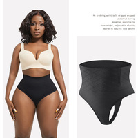 Pantalon Sculptant Luxurious à Taille Haute et Coupe String Effet Gainant pour le Ventre et Remonte-Fesses Grandes Tailles pour Femmes