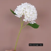 Bunga Hydrangea Besar Buatan dari Plastik Sutra Cetak 3D Eropa Berkualitas Tinggi untuk Dekorasi Rumah, Properti Fotografi, dan Hiasan Hotel