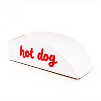 Plateau à gaufres en papier imprimé couleur personnalisée pour hamburger boîte à hot-dog maïs-chien plateau à hot-dog à emporter
