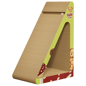 Rascador vertical para gatos, forma triangular, duradero, resistente al desgaste y no desprende escamas. Imprescindible para gatos, gato. - Product Image 5