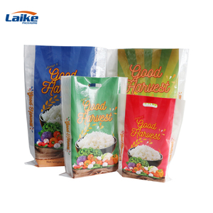 Saco de Embalagem de Arroz Personalizado Vazio de 5kg 10kg 25kg em PP Laminado Bopp Sacos Plásticos para Embalagem de Arroz - Product Image 2