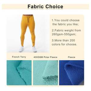 OEM personnalisé Sport Gym Slim Fit Joggers Sérigraphie de haute qualité Running Drawstring Fleece Pantalon ajusté pour hommes Vente en gros - Product Image 2