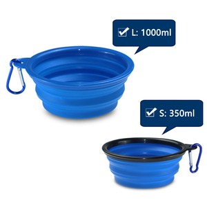 Tigela de Viagem Personalizada por Atacado, Tigela de Água de Silicone Portátil para Animais de Estimação, Tigela Dobrável para Cães - Product Image 3