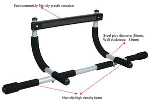 OEM المنزل الأفقي صالة الألعاب الرياضية سحب ما يصل الحديد شريط محمولة على الحائط الذقن متابعة الشريط الصلب المواد للتدريب الفن - Product Image 5