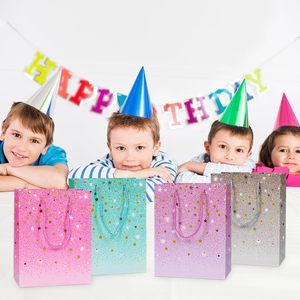 Sacs-cadeaux colorés pour filles et garçons Sac cadeau de joyeux <span class=keywords><strong>anniversaire</strong></span> pour décorations de fête d'enfants - Product Image 5