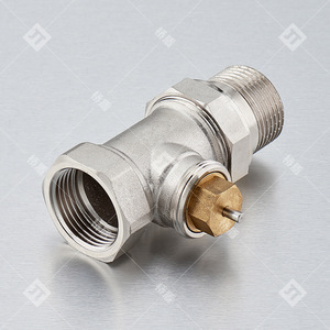 Vanne de régulation de température automatique Bridge Shield, vanne thermostatique en laiton nickelé 59 pour radiateur, chauffage de l'eau - Product Image 2