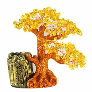 7 charka-portalápices, árbol de la riqueza de piedras preciosas, decoración del hogar