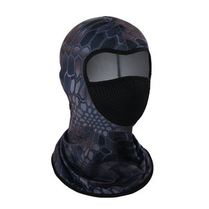 Men's Full Coverage Breathable Mesh Balaclava Python Camouflage Motorcycle Riding Face Mask Adjustable Headgear Summer - Product Image 2