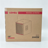 [VAMAV AX18S] Professionelles Bühnensystem 18'' Holz-Aktivsubwoofer 1000W RMS Verstärker DSP Power Stage Audio-Equipment