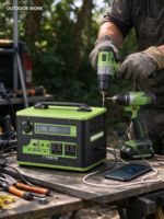 Stasiun Daya Portabel OEM 600W 800W Generator Tenaga Surya 580Wh Gelombang Sinus Murni untuk Perjalanan Luar Ruangan, RV, Berkemah, Cadangan Darurat 220V