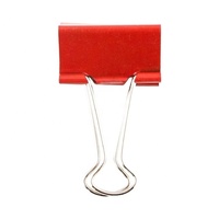 Clips de reliure en métal colorés personnalisés avec logo, portables, promotionnels, pour fournitures de bureau et scolaires