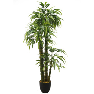 Faux Potted Tree Simulation Plastic Plant 180cm Bambú chino Artificial Bambusa Ventricosa Tree para Home Garden - Product Image 1