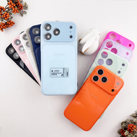 Casing Ponsel Panel Belakang Kaca Fashion untuk iPhone 17 12 13 14 15 16 Pro Max 17 Air Dengan Pelindung Lensa Kaca HD
