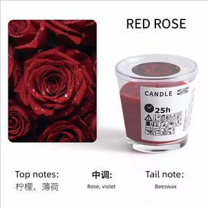 Handmade Aromatherapy Candle Long-Lasting Fragrance Natural Plant Essential Oil Smokeless Scented for Home Decoration <b>Cup</b>-Shaped - Product Image 3