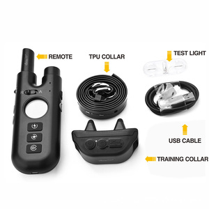 Wasserdichte elektrische Fernbedienung Wiederauf lad bares Hunde trainings halsband Stop Barking <span class=keywords><strong>3</strong></span> Trainings modus Beep Vibration Hundes chock halsband - Product Image 4