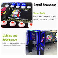 Machine de jeu d'arcade à réaction pour enfants à monnayeur, certifiée CE, double joueur, avec distributeur de tickets de rédemption et de capsules, version anglaise