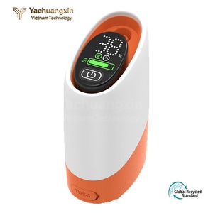 เครื่องอุ่นห้องน้ำแบบพกพาพร้อมจอแสดงผลดิจิตอลและการชาร์จแบบ Type-C ดีไซน์รูปวงรีสีส้มขาว - Product Image 5