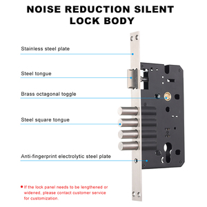 Thép đa điểm cửa Lỗ mộng cơ thể khóa rãnh khóa cơ thể với <span class=keywords><strong>4</strong></span> chốt cho cửa gỗ và an toàn - Product Image 3