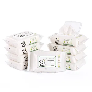 OEM ODM Baby Wet Water Facial Wholesale Organic Compostable Wipes for Cleaning Surfaces