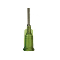 Agujas de Pipeteo de Vidrio con Punta Luer Lock para Concentrados de Aceite y Medicamentos, Calibre 14, Punta Roma de 1/2 Pulgada