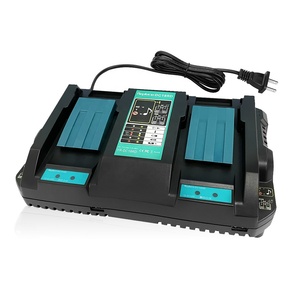 Cargador Rápido de Doble Puerto DC18RD 14.4V-18V para Baterías Makita 14.4V-18V BL1850 BL1860 BL1830 BL1820 y Cargador DC18RC DC18SF - Product Image 1