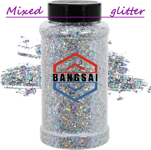 Wholesale Mixed Chunky Holographic PET Glitter Hexagon <b>Sequins</b> Multi‑Sizes for Epoxy Resin Craft Extrusion Projects free samples - Product Image 1