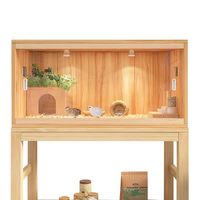 Grande cage d'élevage en bois avec conception anti-évasion, isolation et fonctions de nettoyage facile pour cailles, poussins et hamsters – Plusieurs tailles disponibles