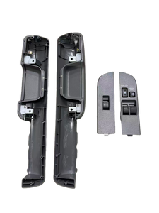 Accesorios para Auto YBJ, Interruptor Interior de Ventana para Cabina Individual, para <span class=keywords><strong>Land</strong></span> <span class=keywords><strong>Cruiser</strong></span> 70 78 2007-2024, LHD/RHD, Gris Beige, Botón del Panel de la Puerta LC79 - Product Image 3