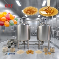 Machine à bonbons en acier inoxydable CST100L/200L/300L, ligne de production automatique de bonbons avec contrôle précis de la température, neuve