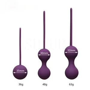 Safe Silicone Smart Ball Vibrador Kegel Ben Wa Vagina Apertar Máquina De Exercício Brinquedo Do Sexo para As Mulheres Gueixa Vaginal