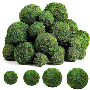 Boules <span class=keywords><strong>de</strong></span> mousse verte naturelle préservée, sphères <span class=keywords><strong>de</strong></span> mousse séchée pour la décoration <span class=keywords><strong>de</strong></span> la maison, des tables, des vases et des bols, décoration rustique, vente en gros - Product Image 6