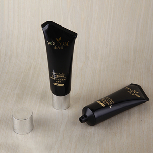 Vente en gros Tube de nettoyant pour le visage cosmétique vide en plastique PE vierge noir pour soins de la peau de 30ml 50ml 100ml 150ml avec couvercle à vis - Product Image 2