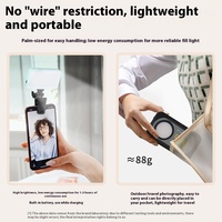 Mini projecteur LED portable lumière de remplissage de téléphone portable pour Selfies extérieurs éclairage de pantalon de poche à rabat avec clip