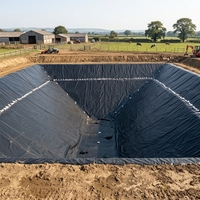 Geomembrana de HDPE, Apta para Revestimiento de Vertederos, Marca Huadun con 61 Años de Excelencia