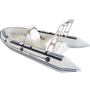 RIB dengan CE casing kaku perahu rib tiup aluminium perahu 14ft perahu aluminium tiup