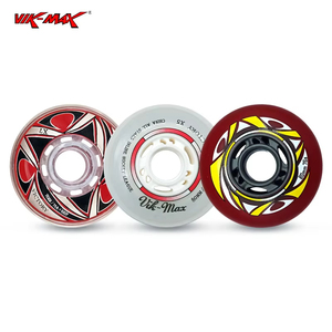 Nuevo Diseño, Ruedas de Patines de Hockey sobre Hielo en Línea Profesionales de PU Doble SHR de Alta Resistencia, 68mm 72mm 76mm 80mm 76A, Fabricación OEM - Product Image 1