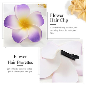 Horquillas hawaianas de flores Plumeria para fiesta en la playa, boda, evento, horquillas, pinza para el pelo, pasador nupcial, accesorio para el cabello - Product Image 3