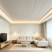 Panneau de plafond en PVC personnalisé, résistant à l'humidité, pour la décoration intérieure commerciale