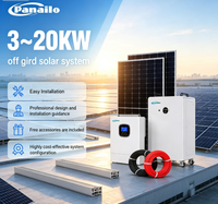 Système de stockage d'énergie solaire hors réseau PST pour usage domestique 3~20KW Kit complet de panneaux solaires pour alimentation de secours