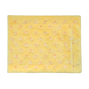 Cachorro gato mascota pequeña respetuoso con el medio ambiente tejido moderno dibujos animados polar hogar lavable cuatro estaciones cálido perro gato cama amarilla Manta - Product Image 2