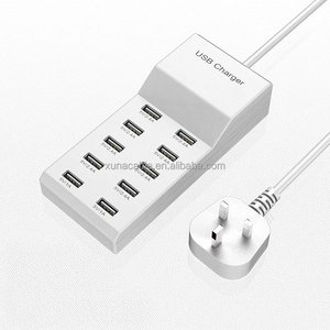 10-Port USB sạc đa cổng thông minh nhanh chóng sạc 5V 2.4A phổ sạc điện thoại Power Strip cho máy tính máy tính xách tay máy ảnh - Product Image 4
