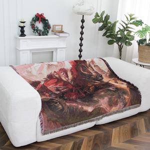 Kustom Kustom Anime permadani perjalanan selimut tenun gaya dengan selimut Jacquard Warp desain pola Anime kustom - Product Image 3