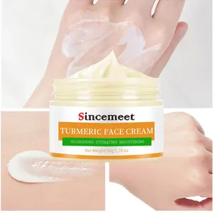Individualisieren Sie Ihre Marke Kosmetik-Creme Hautpflege natürlich nahrend Aufhellend Anti-Aging reparatives Hautkollagen Kurkuma-Gesichtscreme
