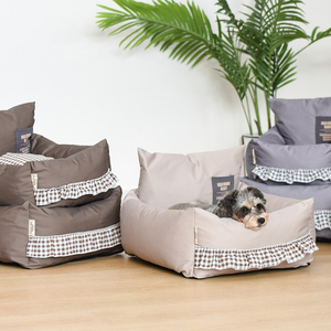 China lujo redondo mascota perro rectángulo <span class=keywords><strong>cama</strong></span> a prueba <span class=keywords><strong>de</strong></span> insectos gato acurrucarse <span class=keywords><strong>cama</strong></span> con ropa <span class=keywords><strong>de</strong></span> <span class=keywords><strong>cama</strong></span> <span class=keywords><strong>para</strong></span> perros pequeños medianos y grandes - Product Image 4