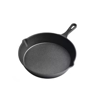 Wajan Dapur Bulat Berkualitas Tinggi 15.5cm/19.5cm/25cm, Wajan Penggorengan Besi Cor untuk Induksi