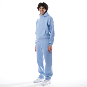 Precio Económico, Nueva Llegada 2026, 100% Algodón, Lavado Ácido Regular, Estampado Animal, Conjuntos Deportivos 2 en 1 para Hombre, Tallas Grandes, Invierno, Gimnasio - Product Image 1