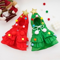 Costume de Noël pour chien et chat, motif arbre de Noël, style décontracté, en tissu, pour l'automne/hiver, vente en gros